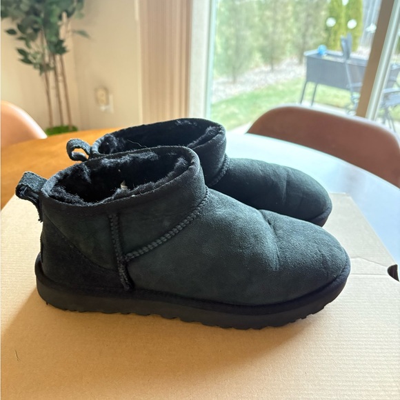 UGG Classic Ultra Mini Boots Black - Picture 6 of 9